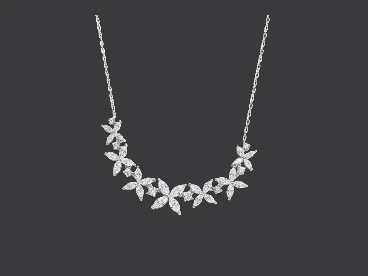 Floral Diamond Necklace