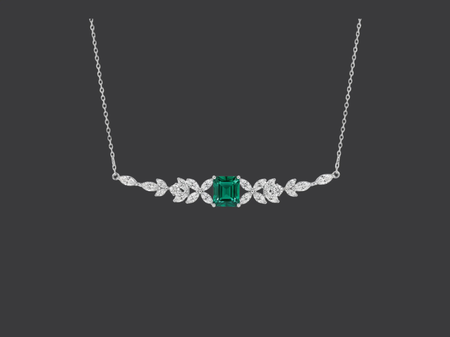Emerald Center Necklace