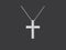 Baguette Diamond Cross Necklace